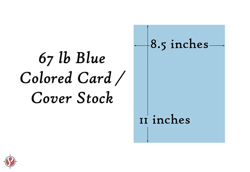 S Superfine Printing Blue Pastel Color Card Stock Paper, 67lb Cover Medium Weight Cardstock, for Arts & Crafts, Coloring, Announcements, Stationary Printing at School, Office, Home | 8.5 x 11 | 50 Sheets Per Pack - Image 5
